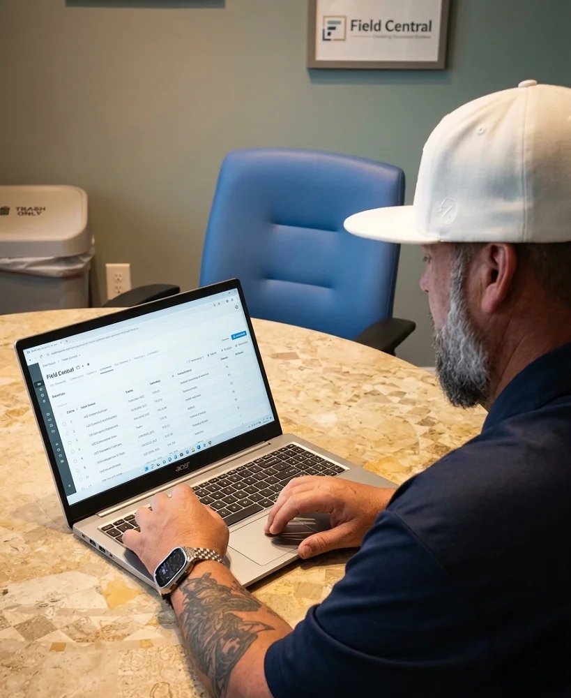 BluRoo AV technician performing remote support and proactive system maintenance from our office.
